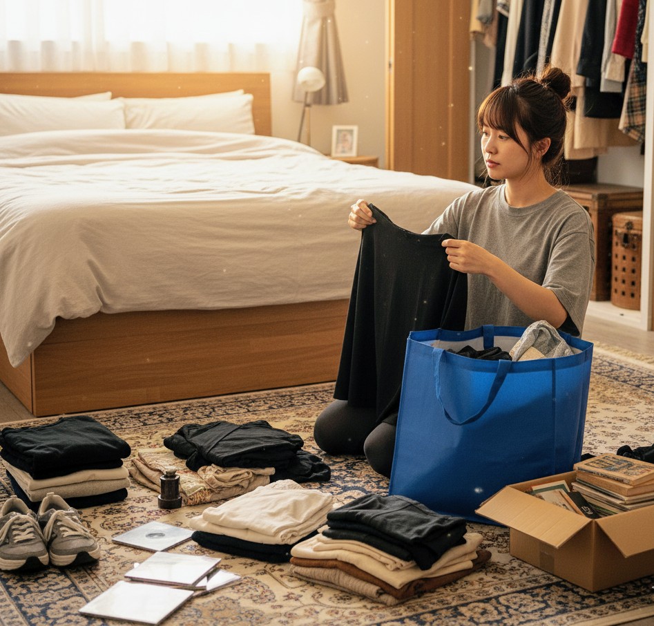 不用品を仕分けて処分する